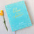 Wedding Guest Book #17 - Custom Hardcover Guest Book - Wedding Guestbook, Personalized Guest Book  - Teal - Gold - Polka Dot