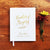 Wedding Guest Book #49 - Custom Hardcover Guest Book - Wedding Guestbook, Personalized Guest Book - Gold Calligraphy