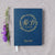 Wedding Guest Book #32 - Custom Hardcover Guest Book - Wedding Guestbook, Personalized Guest Book - Navy - Gold Wreath - Calligraphy