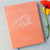 Modern Wedding Guest Book - Hardcover - Wedding Guestbook, Custom Guest Book, Personalized Guest Book, Wedding Guestbooks - Coral