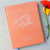 Wedding Guest Book #24 - Custom Hardcover Guest Book - Wedding Guestbook, Personalized Guest Book, Wedding Guestbooks - Coral - Calligraphy