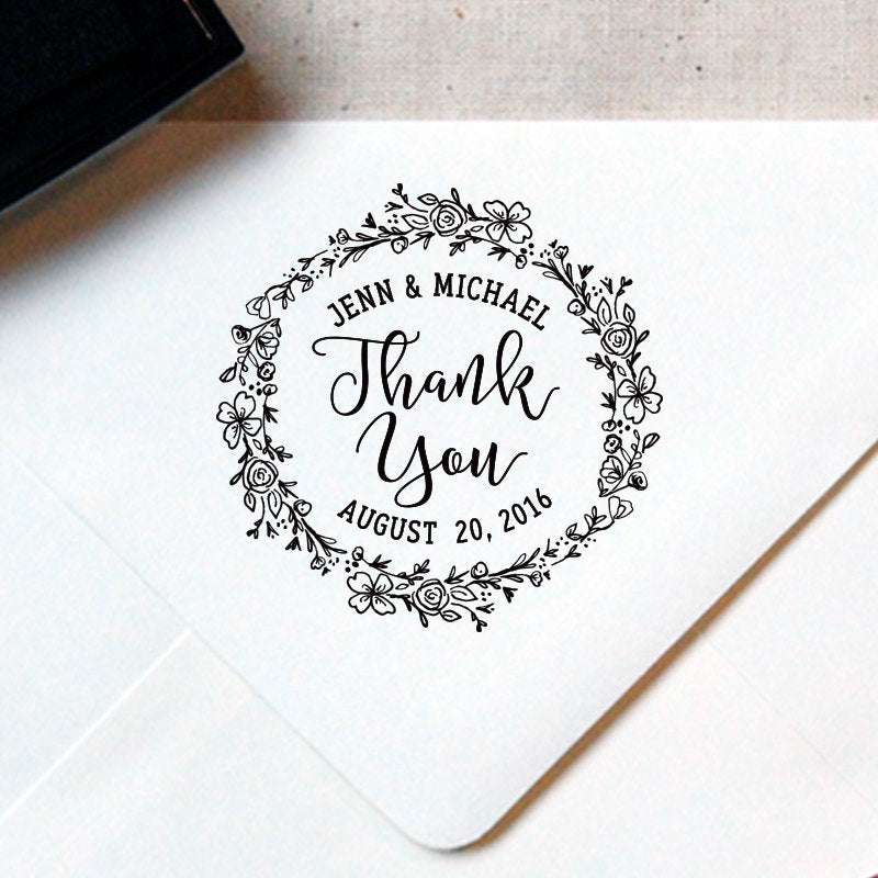 Calligraphy Thank You Stamp - Handwritten for cardmaking and scrapbooking —  Designs by Robyn Love