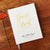 Wedding Guest Book #40 - Custom Hardcover Guest Book - Wedding Guestbook, Personalized Guest Book - Gold Calligraphy