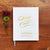 Wedding Guest Book #48 - Custom Hardcover Guest Book - Wedding Guestbook, Personalized Guest Book - Gold Calligraphy