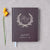 Wedding Guest Book #53 - Custom Hardcover Guest Book - Wedding Guestbook, Personalized Guest Book - Eggplant - Cream