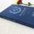 Wedding Guest Book #46 - Hardcover - Wedding Guestbook Wedding Guest Books Custom Guest Book Guestbooks - Navy - Monogram Wreath - Script