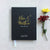 Wedding Guest Book #7 - Custom Hardcover Guest Book - Wedding Guestbook, Personalized Guest Book - Black - Gold Calligraphy