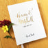 Gold Real Foil Wedding Guest Book