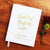 Wedding Guest Book #49 - Custom Hardcover Guest Book - Wedding Guestbook, Personalized Guest Book - Gold Calligraphy