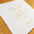 Real Gold Foil Wedding Guest Book