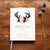 Wedding Guest Book #71 - Custom Hardcover Guest Book - Wedding Guestbook, Personalized Guest Book - Antlers and Roses - Boho