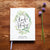 Wedding Guest Book #79 - Custom Hardcover Guest Book - Wedding Guestbook, Personalized Guest Book - Botanical Wreath - Geometric