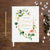 Wedding Guest Book #75 - Custom Hardcover Guest Book - Wedding Guestbook, Personalized Guest Book, Guestbooks- Botanical Wreath - Geometric