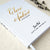 Wedding Guest Book #19 - Hardcover - Wedding Guestbook Wedding Guest Books Custom Guest Book Personalized Guestbooks - Gold Calligraphy